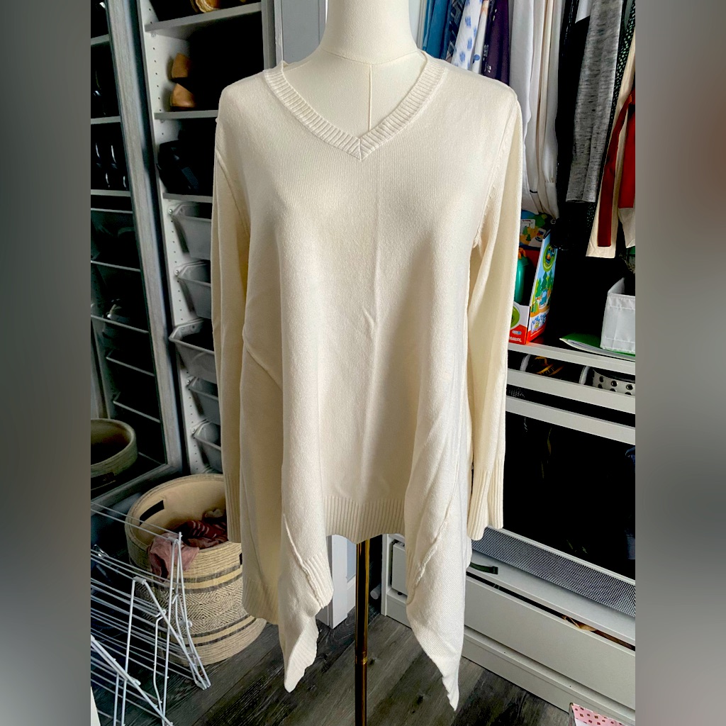 Warm Comfy Asymmetric Sweater, Smoke Free